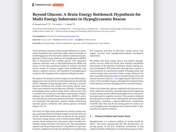 New scientific analysis identifies 'brain energy bottleneck' as key mechanism behind Klario's improved outcomes