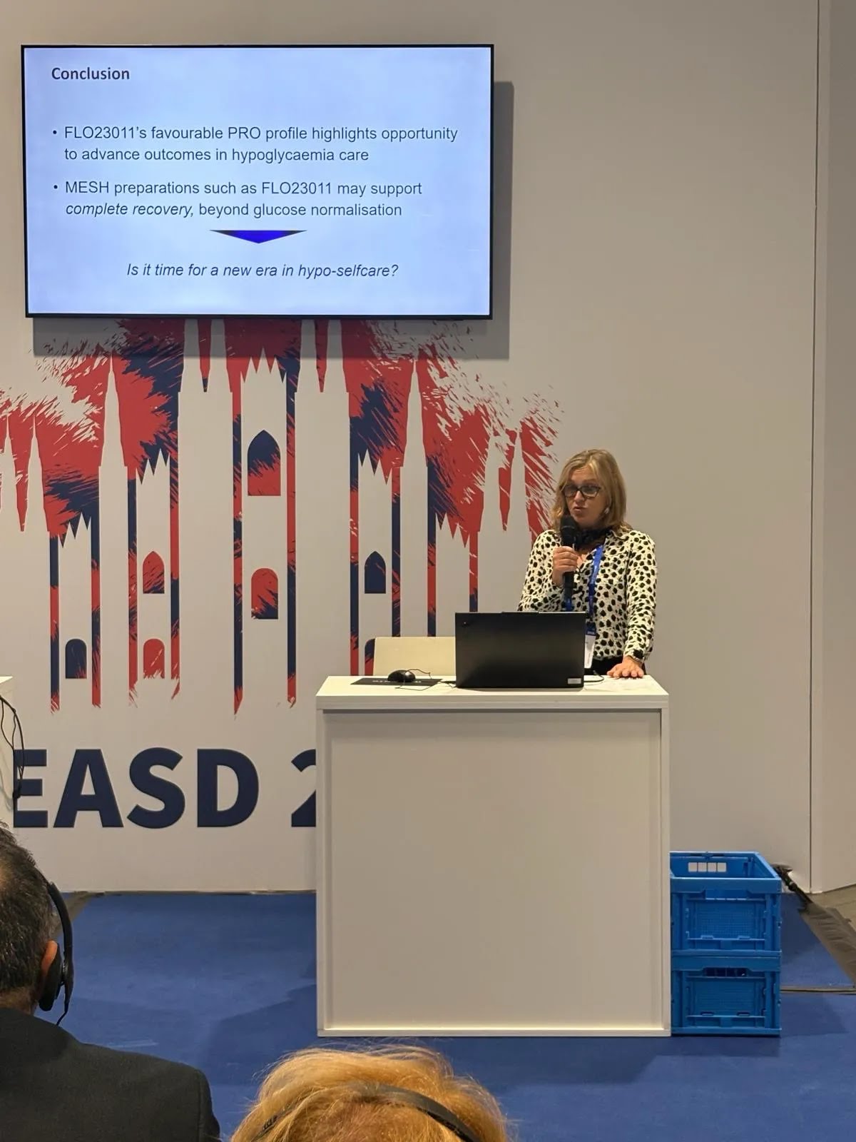 Agnieszka Falinska presenting Klario® data at EASD 2026 in Milan